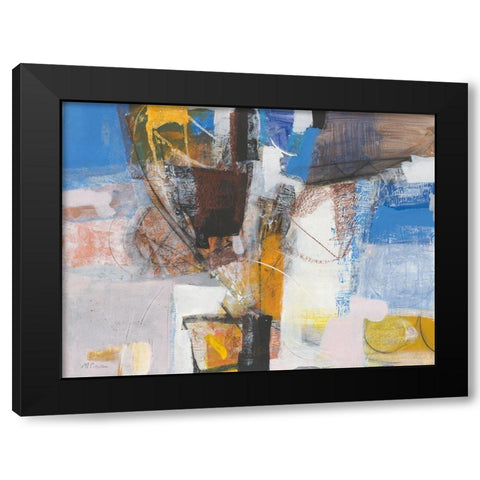 Vacanze Black Modern Wood Framed Art Print with Double Matting by Piovan, Maurizio
