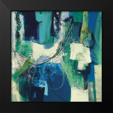 Essenza Black Modern Wood Framed Art Print by Piovan, Maurizio