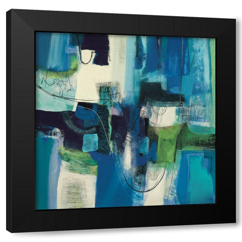 Trasparenze Black Modern Wood Framed Art Print with Double Matting by Piovan, Maurizio