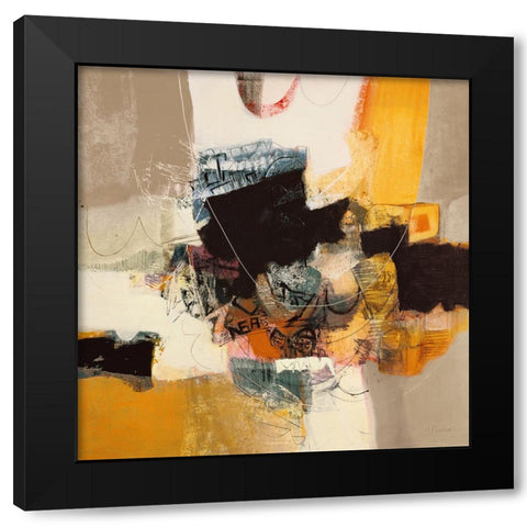 Un ricordo Black Modern Wood Framed Art Print with Double Matting by Piovan, Maurizio