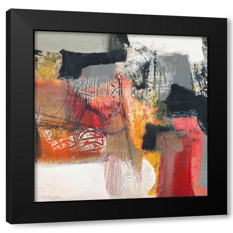Passione I Black Modern Wood Framed Art Print with Double Matting by Piovan, Maurizio