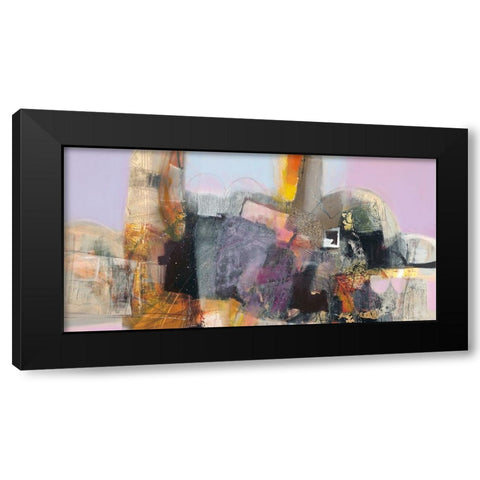 Trasparenze Black Modern Wood Framed Art Print with Double Matting by Piovan, Maurizio