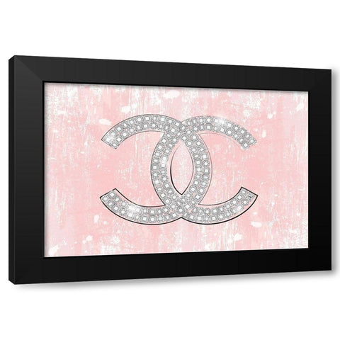 Logo Black Modern Wood Framed Art Print with Double Matting by Pavlova, Martina