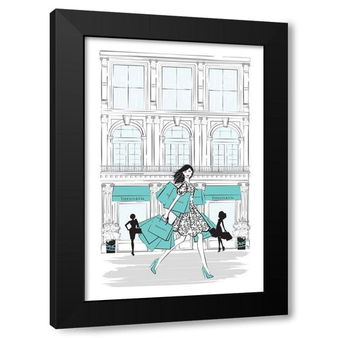 Shop New York Black Modern Wood Framed Art Print with Double Matting by Pavlova, Martina