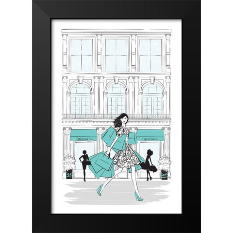 Shop New York Black Modern Wood Framed Art Print by Pavlova, Martina