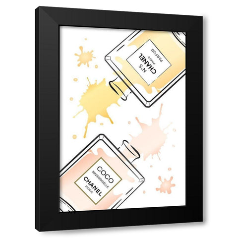 Perfumes I Black Modern Wood Framed Art Print with Double Matting by Pavlova, Martina