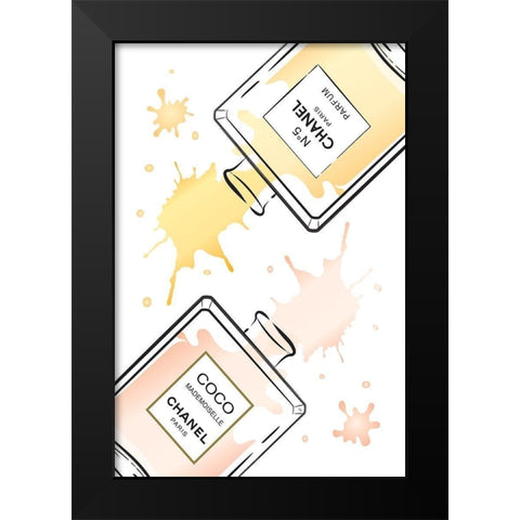 Perfumes I Black Modern Wood Framed Art Print by Pavlova, Martina