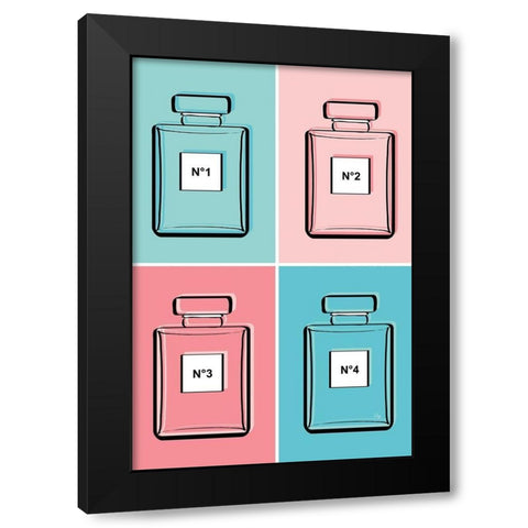 Perfumes II Black Modern Wood Framed Art Print by Pavlova, Martina