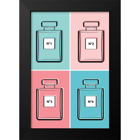 Perfumes II Black Modern Wood Framed Art Print by Pavlova, Martina