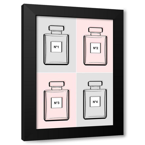 Perfumes III Black Modern Wood Framed Art Print with Double Matting by Pavlova, Martina