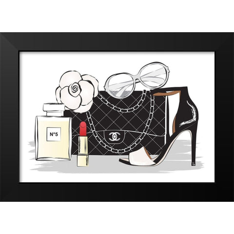 Style I Black Modern Wood Framed Art Print by Pavlova, Martina