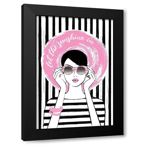 Sunshine Girl II Black Modern Wood Framed Art Print with Double Matting by Pavlova, Martina