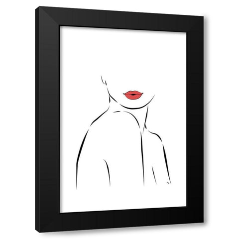 Torso Black Modern Wood Framed Art Print by Pavlova, Martina