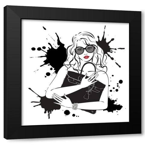 Mine Black Modern Wood Framed Art Print by Pavlova, Martina