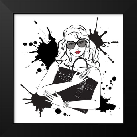 Mine Black Modern Wood Framed Art Print by Pavlova, Martina