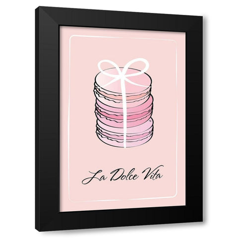 La Dolce Vita Black Modern Wood Framed Art Print with Double Matting by Pavlova, Martina