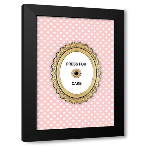 Press 4 Cake Black Modern Wood Framed Art Print with Double Matting by Pavlova, Martina