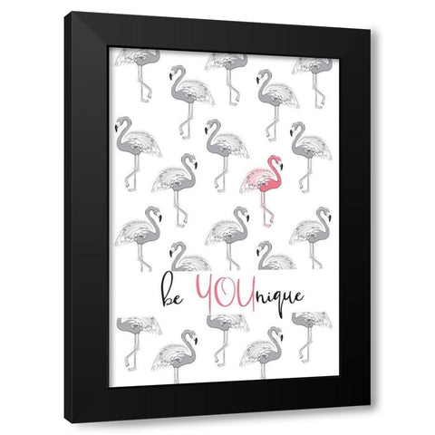 Be You Black Modern Wood Framed Art Print by Pavlova, Martina