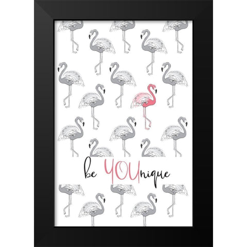 Be You Black Modern Wood Framed Art Print by Pavlova, Martina