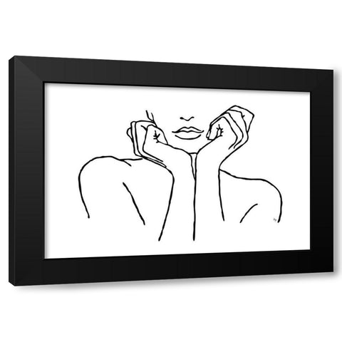 Thankful Black Modern Wood Framed Art Print with Double Matting by Pavlova, Martina