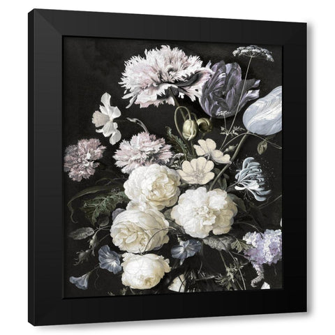 Glorious Bouquet II Black Modern Wood Framed Art Print with Double Matting by McQueen, Angela