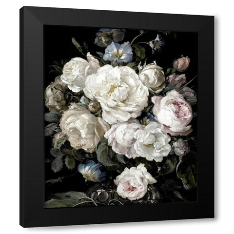 Glorious Bouquet III Black Modern Wood Framed Art Print with Double Matting by McQueen, Angela