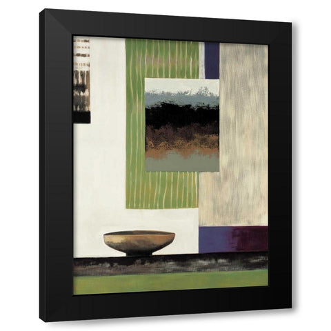 Tranquil II Black Modern Wood Framed Art Print with Double Matting by Richardson, Melissa