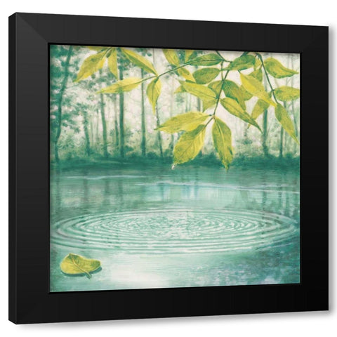 Lumire du matin II Black Modern Wood Framed Art Print with Double Matting by Auge, Marianne
