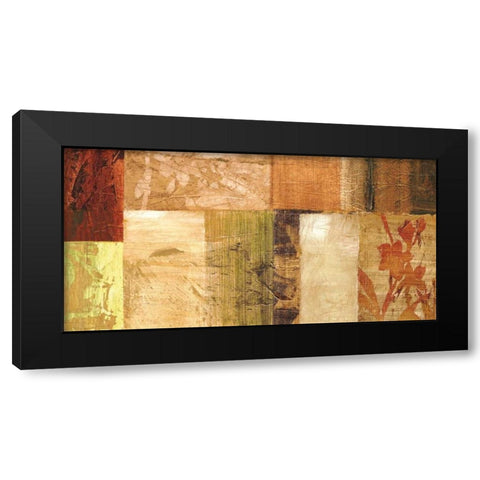 Equilibre naturel Black Modern Wood Framed Art Print with Double Matting by Reynaud, Martine
