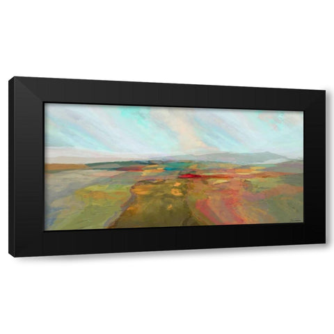 Cascade I Black Modern Wood Framed Art Print with Double Matting by Tienhaara, Michael