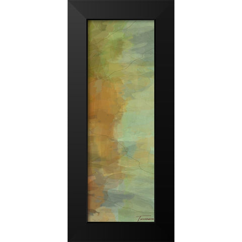 Passages Tryptic Right Black Modern Wood Framed Art Print by Tienhaara, Michael