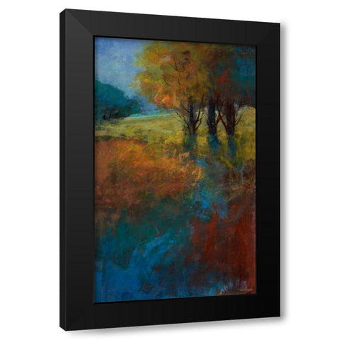 Autumn Song III Black Modern Wood Framed Art Print with Double Matting by Tienhaara, Michael