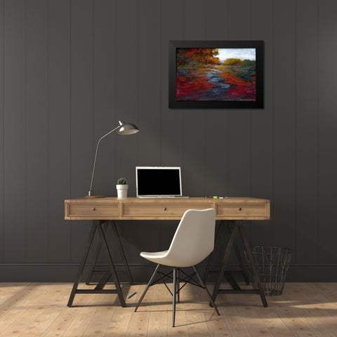 Serene Journey IV Black Modern Wood Framed Art Print by Tienhaara, Michael