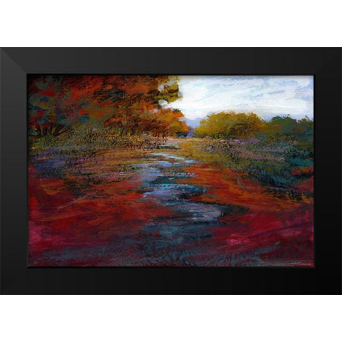 Serene Journey IV Black Modern Wood Framed Art Print by Tienhaara, Michael