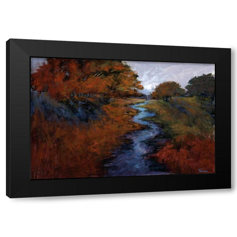 Spring Stream I Black Modern Wood Framed Art Print by Tienhaara, Michael