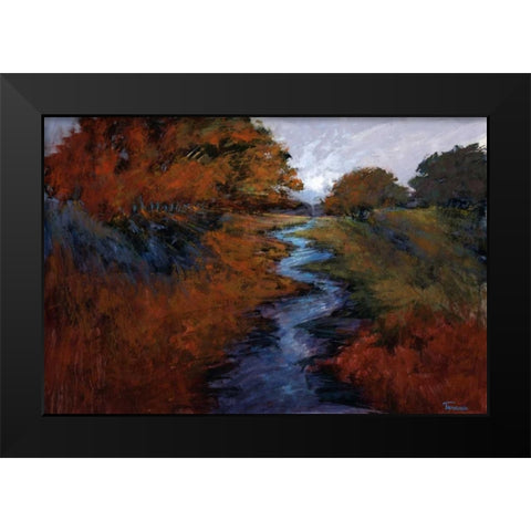 Spring Stream I Black Modern Wood Framed Art Print by Tienhaara, Michael