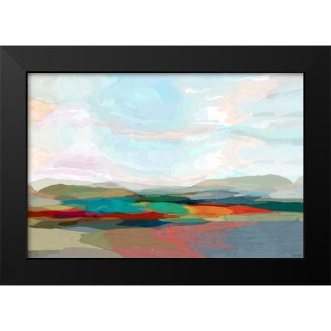 Strata III Black Modern Wood Framed Art Print by Tienhaara, Michael