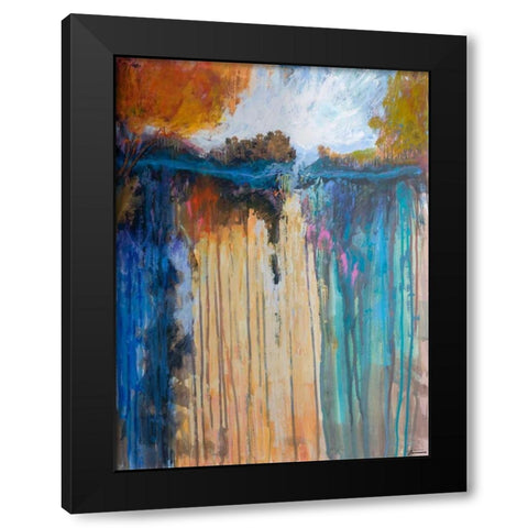Cascading Memories I Black Modern Wood Framed Art Print with Double Matting by Tienhaara, Michael