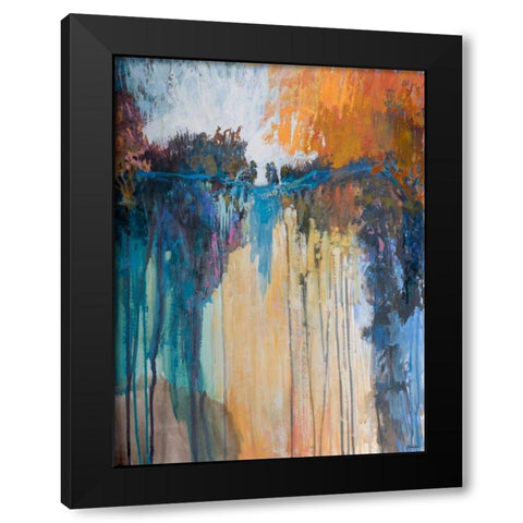 Cascading Memories II Black Modern Wood Framed Art Print by Tienhaara, Michael