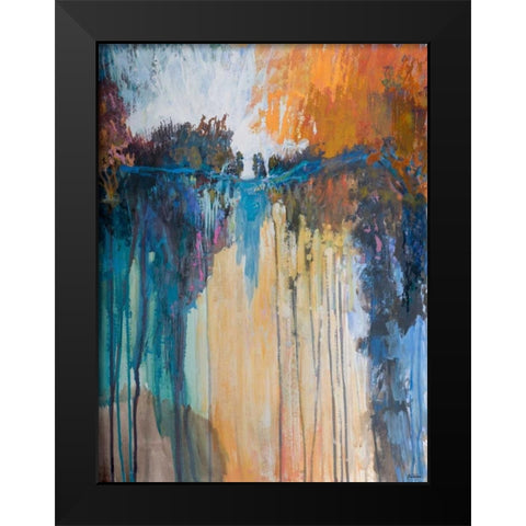 Cascading Memories II Black Modern Wood Framed Art Print by Tienhaara, Michael