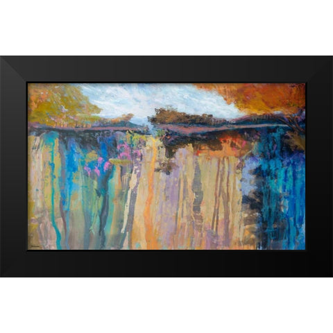 Cascading Memories III Black Modern Wood Framed Art Print by Tienhaara, Michael