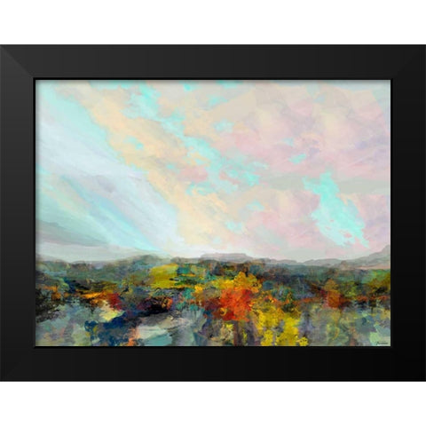 Formations Big Sky II Black Modern Wood Framed Art Print by Tienhaara, Michael