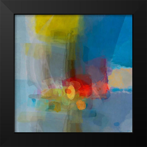 Galactic III Black Modern Wood Framed Art Print by Tienhaara, Michael