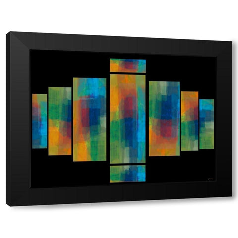 Sequential I Black Modern Wood Framed Art Print with Double Matting by Tienhaara, Michael