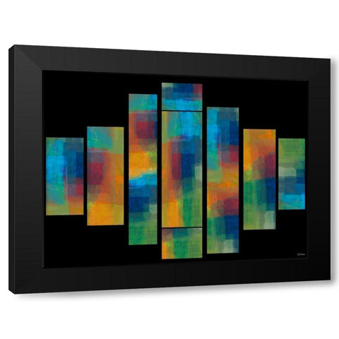 Sequential II Black Modern Wood Framed Art Print by Tienhaara, Michael