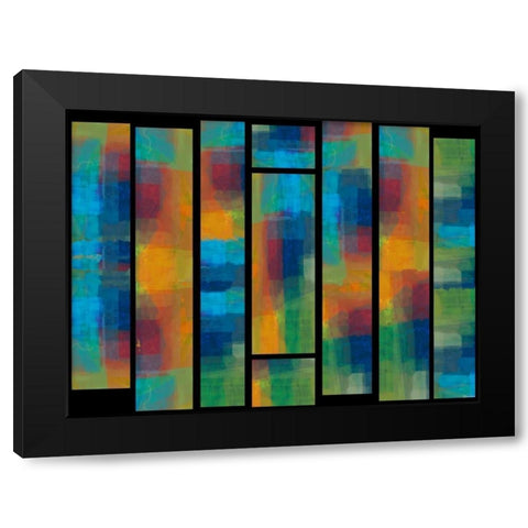 Sequential IV Black Modern Wood Framed Art Print with Double Matting by Tienhaara, Michael