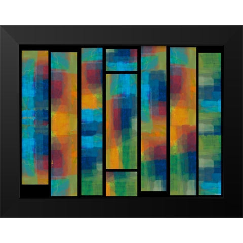Sequential IV Black Modern Wood Framed Art Print by Tienhaara, Michael