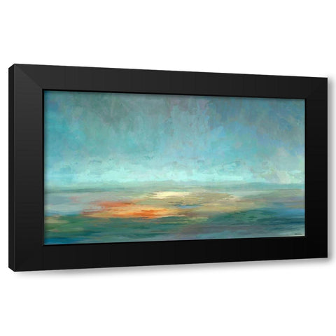 Cascade V Black Modern Wood Framed Art Print by Tienhaara, Michael