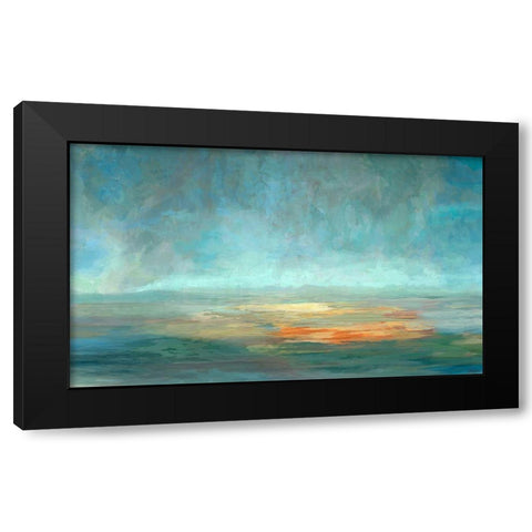 Cascade VI Black Modern Wood Framed Art Print by Tienhaara, Michael