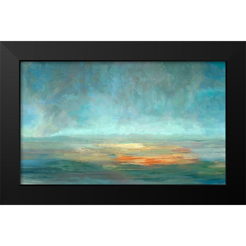 Cascade VI Black Modern Wood Framed Art Print by Tienhaara, Michael